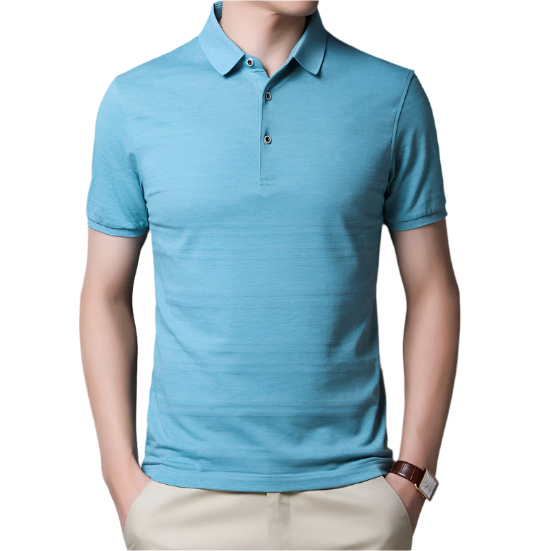 Men's Ice Silk Lapel Polo Shirt