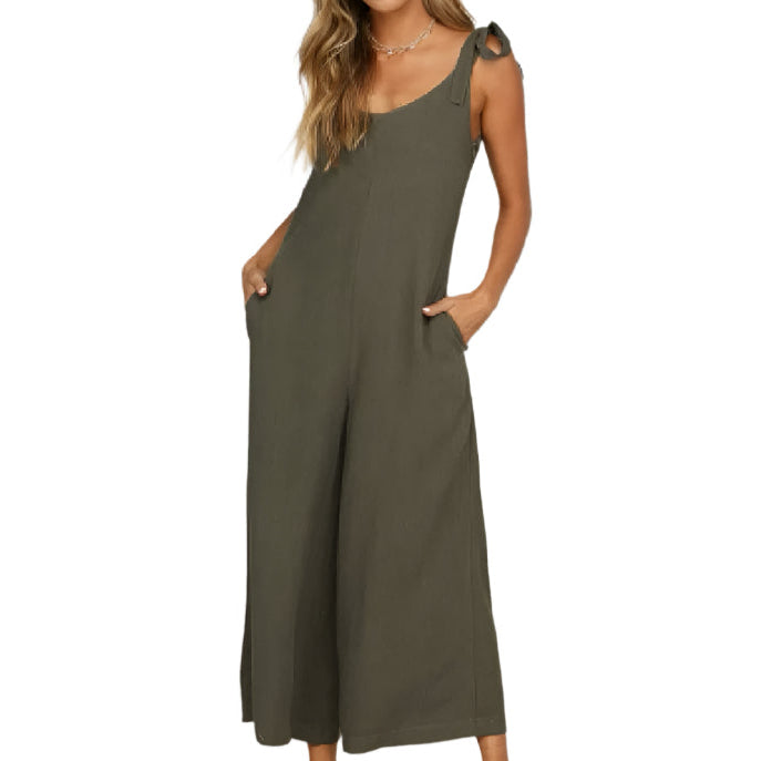 Backless Loose Fit Jumpsuit