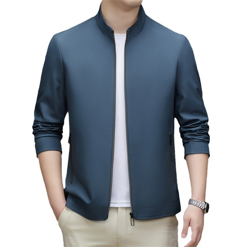 Men's Stand Collar Polo Jacket